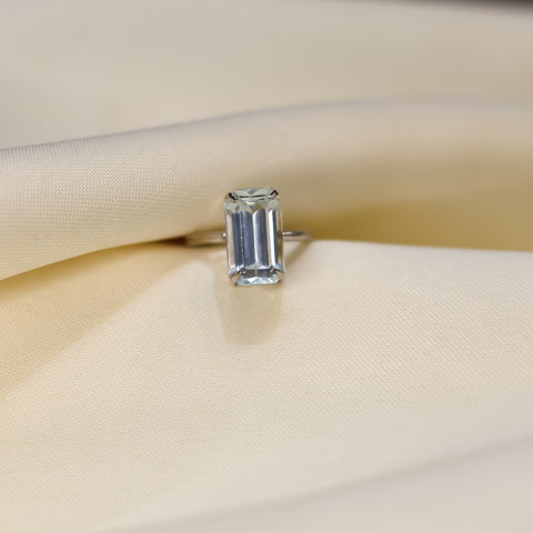 Anillo Aqua Rectangular