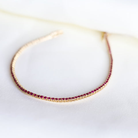 Pulsera Tenis Rubies