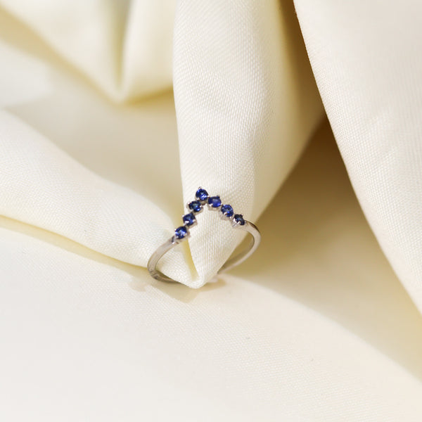 Anillo Tiara Zafiros