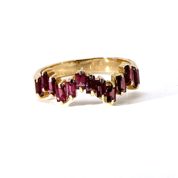 Anillo Crazy en rubíes.