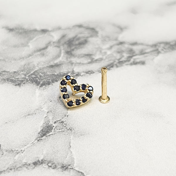 Piercing corazon Zafiros