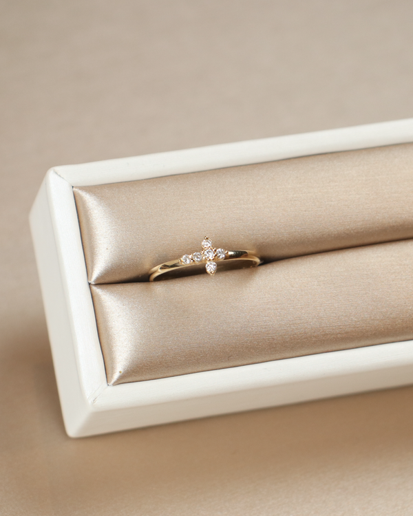 Anillo Cruz Diamantes