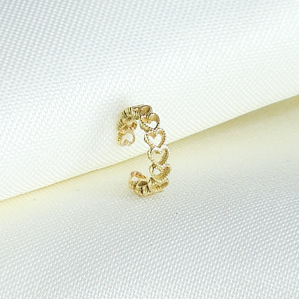 Piercing Earcuff corazones